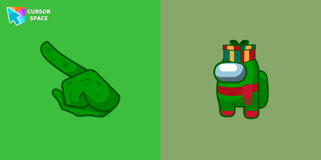 Among Us with Gift cursor cursor pack